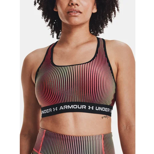 Under Armour Bra Crossback Mid Print-BLK - Women