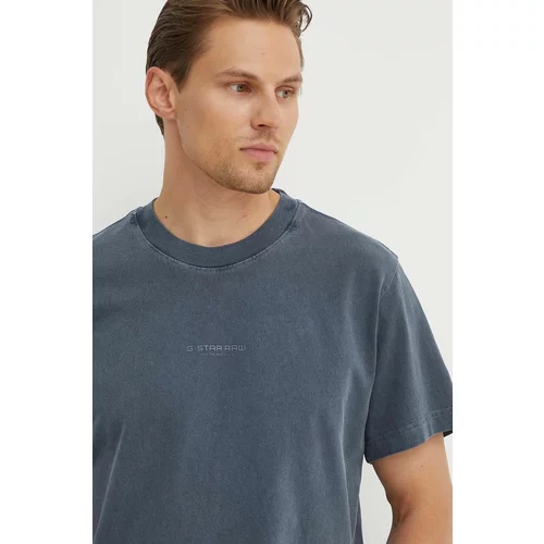 G-star Raw Pamučna majica za muškarce, boja: tamno plava, bez uzorka, D25737-C756