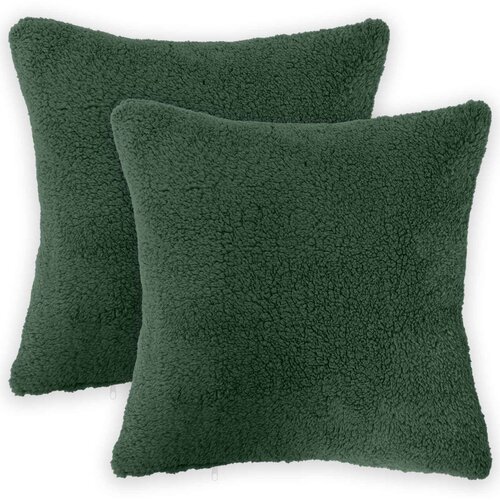  Presvlaka za jastuk 2 pcs HEERLEN Tamnozelena 30 x 30 cm Boucl&amp;eacute; Slike