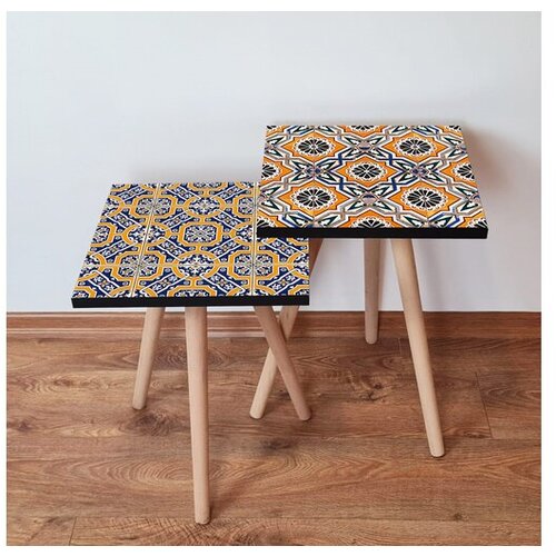 Hanah home sklapajući stočić 2 komada 2SHP408 - navy plavo Slike