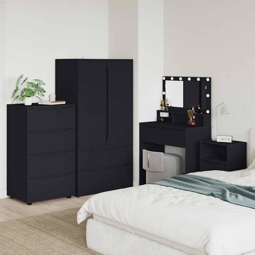 VidaXL Ormari za skladi&amp;scaron;tenje 2 pcs Crna 60 x 48 x 105 cm Slike