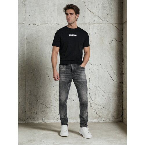 Sinsay Slim fit traperice s efektom pranja Slike