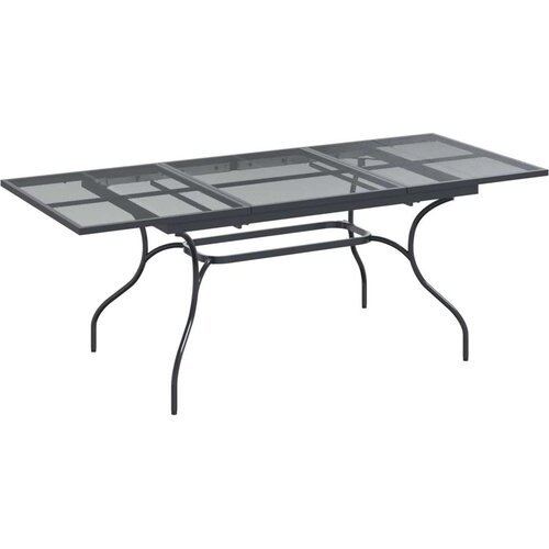  Vrtni set za objed 7 pcs Antracit 212 x 90 x 76 cm - 6-sjedalna Slike