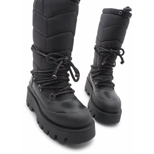 Marjin Snow Boots - Black - Flat