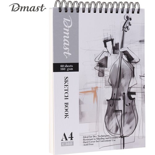 Deli Blok za crtanje Dmast Pebeo Sketch Book A4 60 lista 160g EC360 Slike