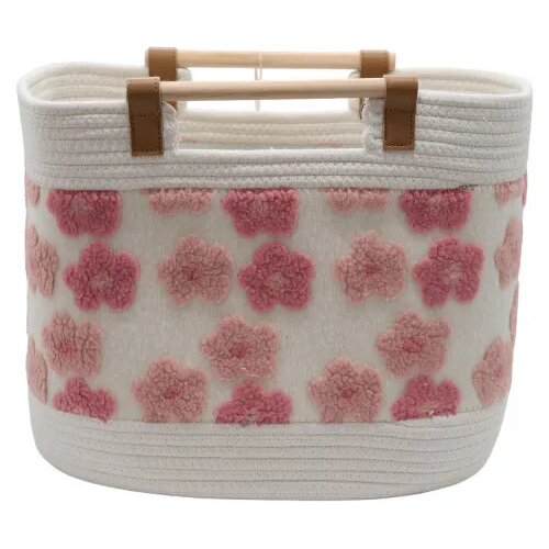 CUTE&COOL HOME korpa drvene ručke roze, 42x28x32cm Cijene