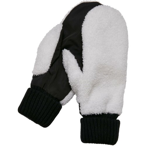 Urban Classics Accessoires Basic Sherpa Gloves black/offwhite Cene