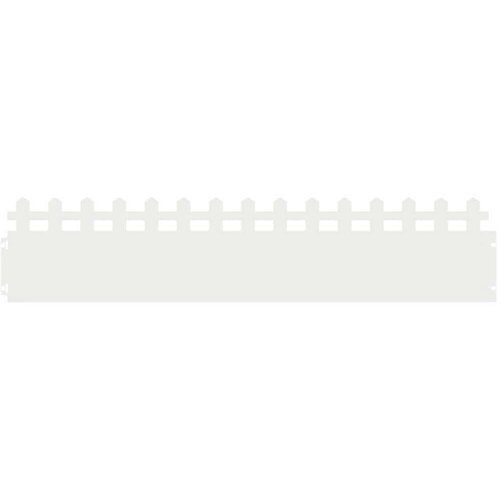vidaXL Robniki za trato 20 pcs Bela 103 x 0,05 x 22 cm Jeklo Cene