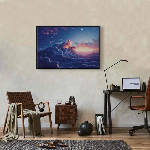  Slika - Night Concert in the Mountains: Clouds Illuminated by the Last Rays of the Sun 90x60 Cijene