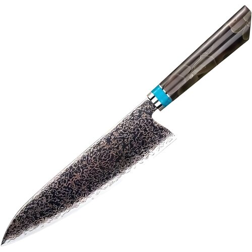 IZMAEL Damaskast kuhinjski nož ZE-37411 - Chef / Rjava / Modra Cene