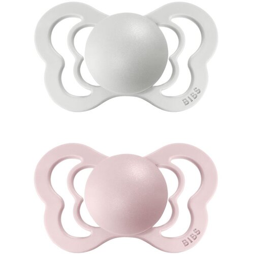 Bibs Couture Natural Rubber Size 1: 0+ months duda Haze / Blossom 2 kos Cene