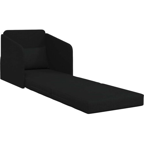  Krevet na razvlačenje Crna 65 x 80 x 83 cm tkanina Slike