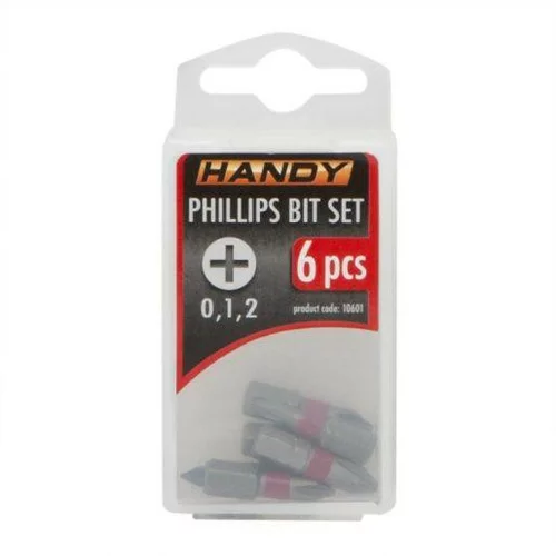 Handy 6 kosov Philips križnih bit-nastavkov PH0, PH1, PH2 dolžine 25mm