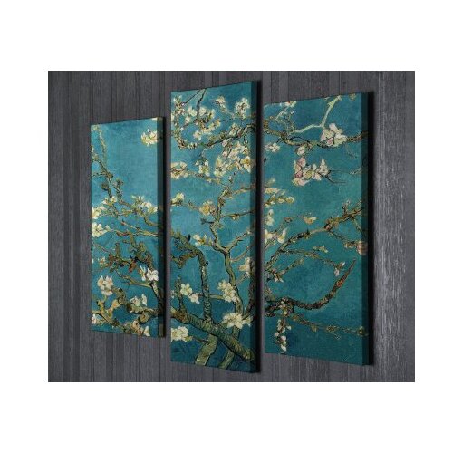 Wallity UC96 multicolor decorative canvas painting (3 pieces) Cene