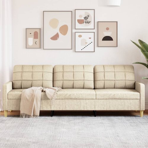 vidaXL Trosed krem 210 cm blago Cene