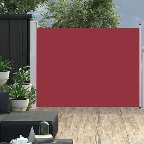  Zložljiva stranska tenda za teraso 140x500 cm rdeča, (20692988) Cene