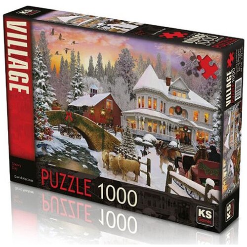 puzzle zimski sumrak 1000 delova 34840 Slike