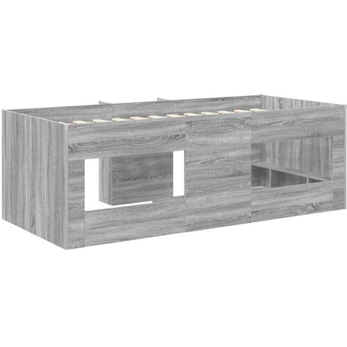  Kreveta za visoko spavanje djece 2 pcs Siva Sonoma - Siva Sonoma 100 x 200 cm Slike