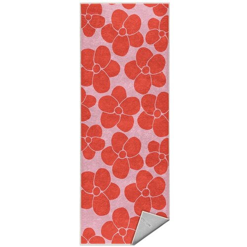 Mila Home Rdeč/rožnat pralen tekač 80x200 cm Poppy Fields – Cene