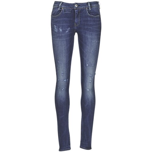 G-star Raw Jeans skinny D-STAQ 5 PKT MID SKINNY Modra Slike