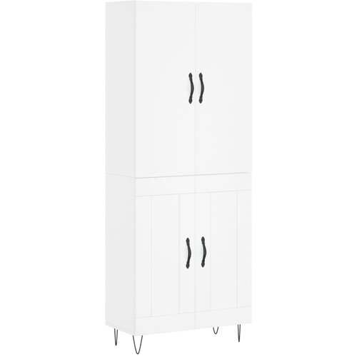Maison Chic Visoka omara - Komoda - Predalnik bela 69,5x34x180 cm inženirski les, (21721598) Slike
