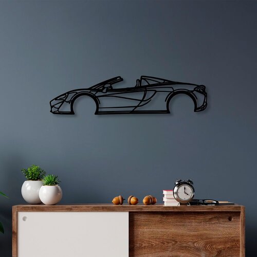 Wallity Zidna dekoracija McLaren 570S Silhouette, 70x17cm, Crna Cene