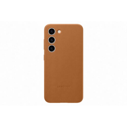 Samsung galaxy S23 leathe case camel Slike