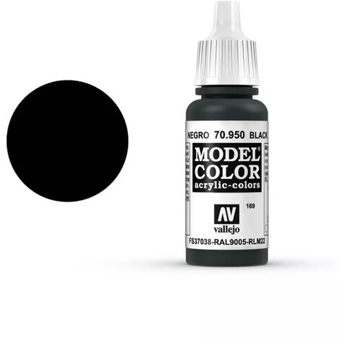 Vallejo Model Color 169 Black (950) - 17 ml Cijene
