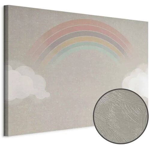  Slika - Rainy June - Colorful Rainbow Emerging from Clouds on a Bright Background 60x40 Premium Print Cijene
