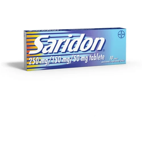  Saridon 250 mg/150 mg/50 mg