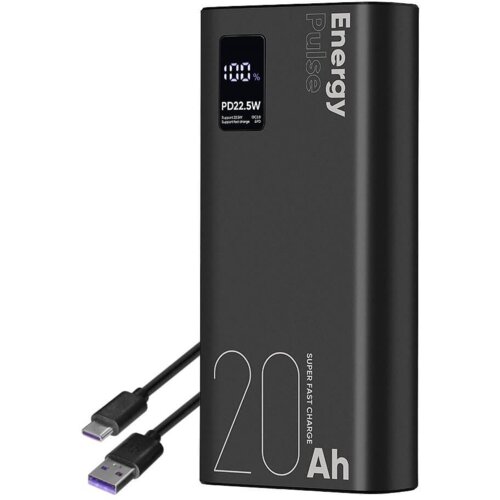 Onasi Energy Pulse zunanja baterija powerbank 20000 mAh 22,5W - črna Cene