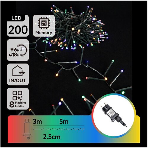 Aigostar led spoljni lanac 200xLED/8 funkcija 8m IP44 vi&scaron;ebojni Cene