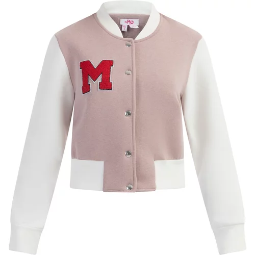 MYMO Prijelazna jakna prljavo roza / crvena / prljavo bijela