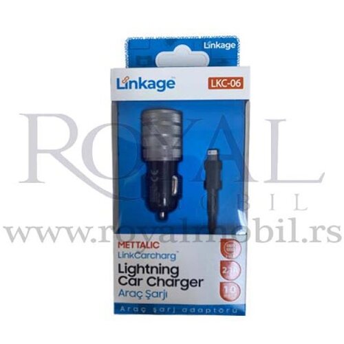  auto punjač linkage LKC-06 lightning 2.1A crni Slike