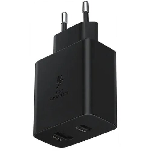  Originalni Samsung hitri polnilec EP-TA220NBEGEU 1x USB C 1x USB A 3A 35W črn Slike
