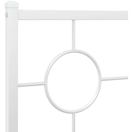  Metalno uzglavlje bijelo 80 cm Slike