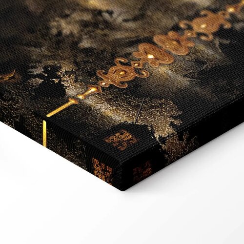  Slika - Golden Lion (5 Parts) Wide 100x50 Na talijanskom platnu Slike