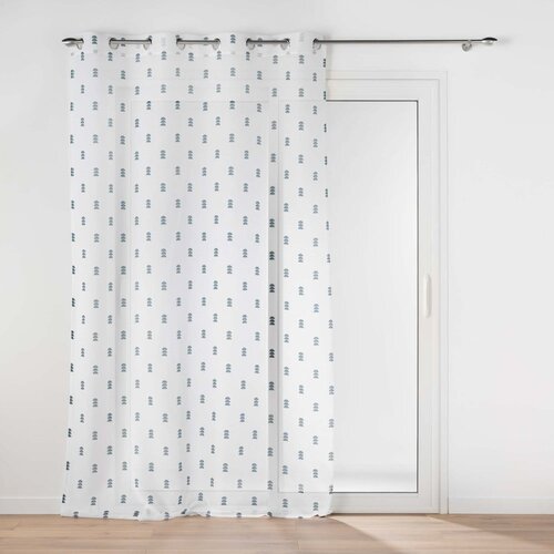 Douceur d intérieur Bijela/plava prozirna zavjesa 140x240 cm Geokid – Cijene
