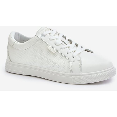 Big Star Men&amp;#039;s sneakers made of eco leather Hi-Poly System white Slike