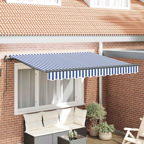  Skrovita tenda Plava 300 x 200 cm tkanina Cijene