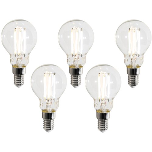 LUUMR Komplet 5 Pametne LED žarnice E14 P45 prozorno 4,2 W 470 lm 2700-6500 K Cene