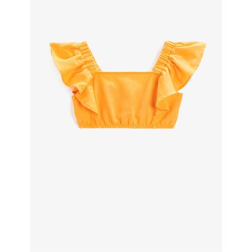Koton Crop Top - Orange - Plain Slike