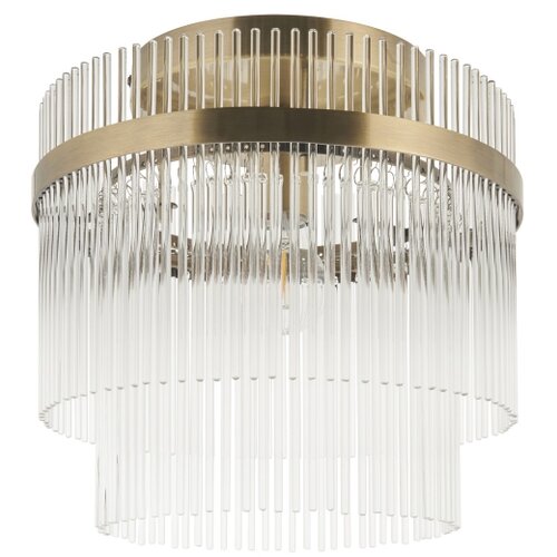 Endon 119492 - plafonski luster marietta 1xE27/10W/230V mesing/transparentno Slike