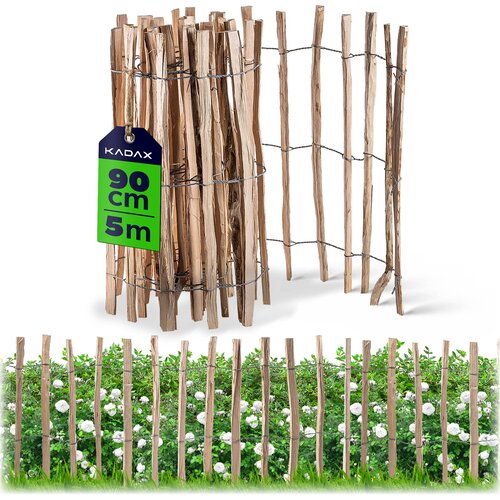 KADAX Ograja iz leskovih letev, zložljiva za&scaron;čitna vrtna ograja 500x90 7-9 cm, (5000358189) Cene