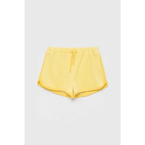 Kids Only Dječje kratke hlače boja: žuta, glatki materijal