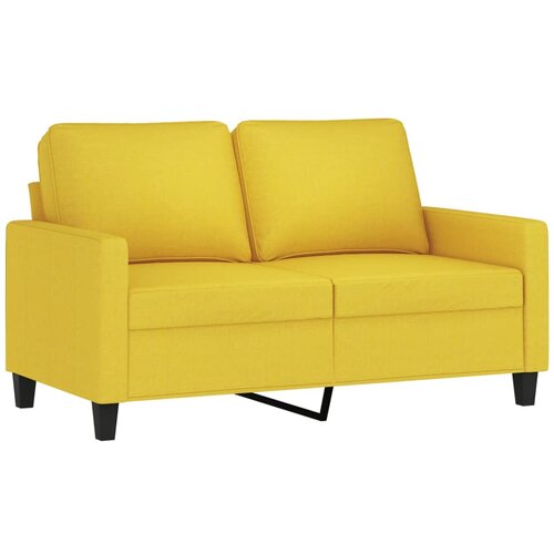Maison Chic Dvosed kavč - Sofa - Kanape svetlo rumen 120 cm blago, (21727442) Cene