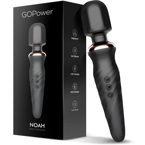 GOPower Noah Wand Massager Silicone Black Cijene