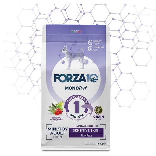 Forza 10 FORZA10 MonoDiet Mini/Toy Adult Sensitive Skin Fish 1.5kg Cene