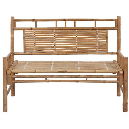  Klupa s jastukom 120 cm od bambusa Slike