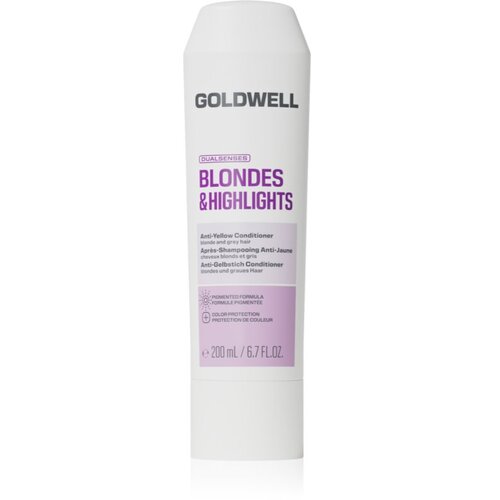 Goldwell Dualsenses Blondes &amp;amp; Highlights Anti-Yellow Conditioner balzam za nevtralizacijo rumenih odtenkov 200 ml Slike